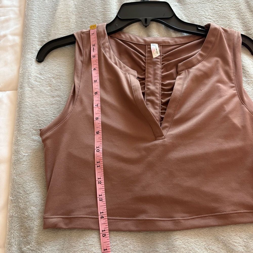 Free People Movement Women’s Brown Chic Sleeveless Tank & Leggings Co-Ord Set - Picture 12 of 16